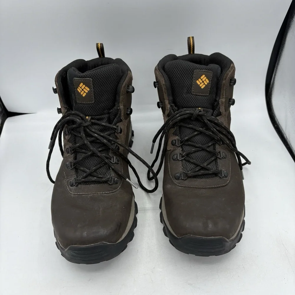 Columbia Hiking Boots Mens Size 14 Newton Ridge Plus II Brown Camp Waterproof
